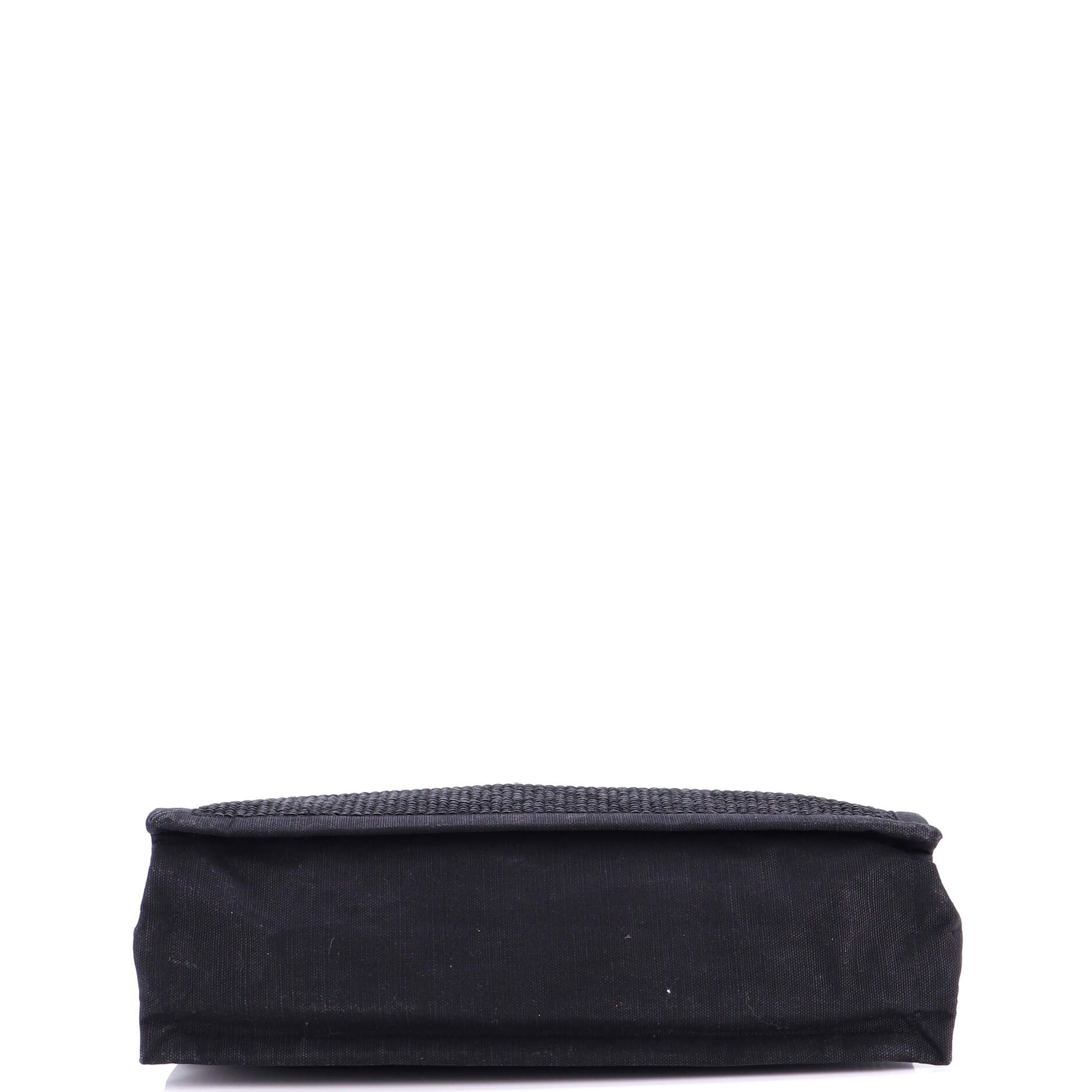 Rive Gauche Shopper Tote Raffia with Canvas Large