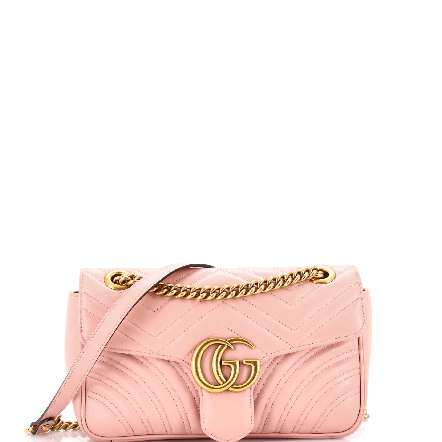 GG Marmont Flap Bag Matelasse Leather Small