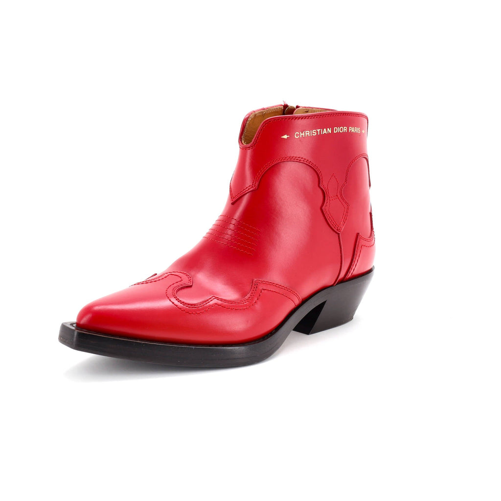 Women's West Cowboy Ankle Boots Leather