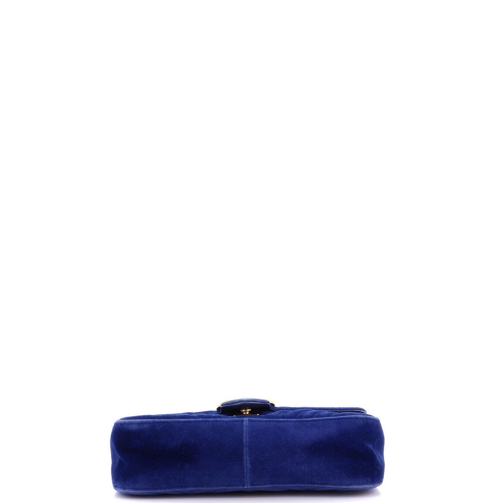 GG Marmont Flap Bag Matelasse Velvet Small