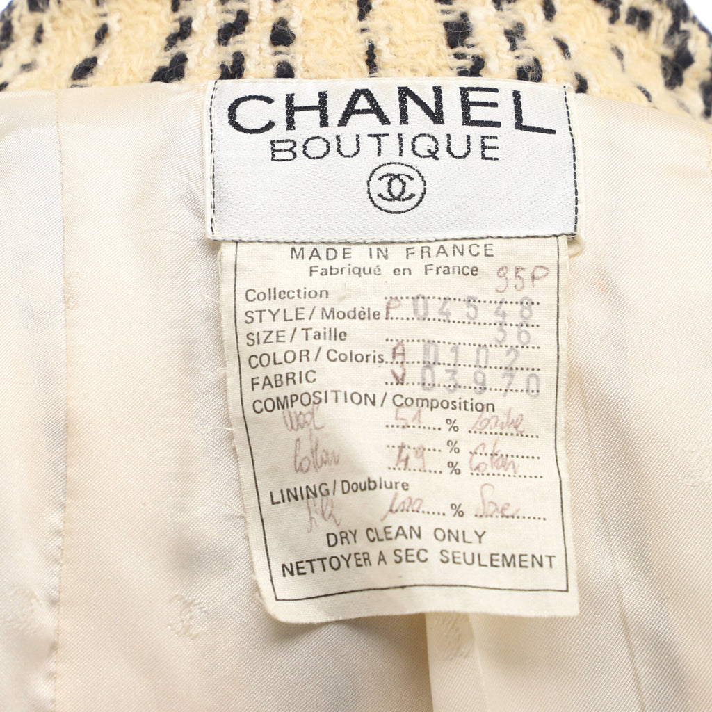 Women's Vintage Four Pocket Pointed Collar Jacket Tweed