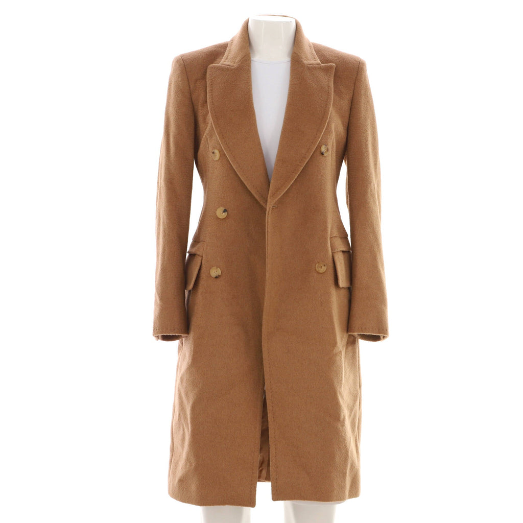 Women's Double Breasted Coat Camel Hair