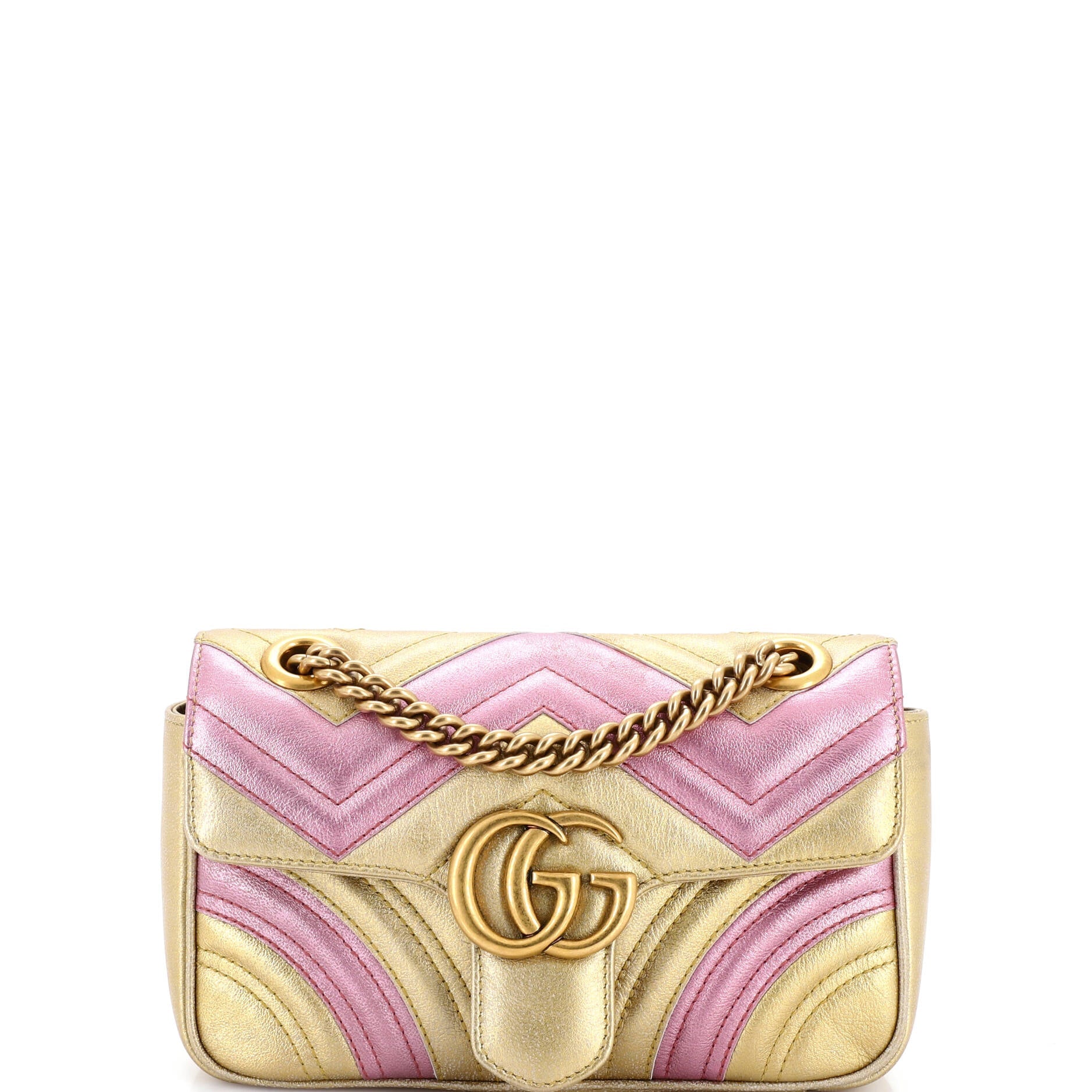 GG Marmont Flap Bag Matelasse Leather Small