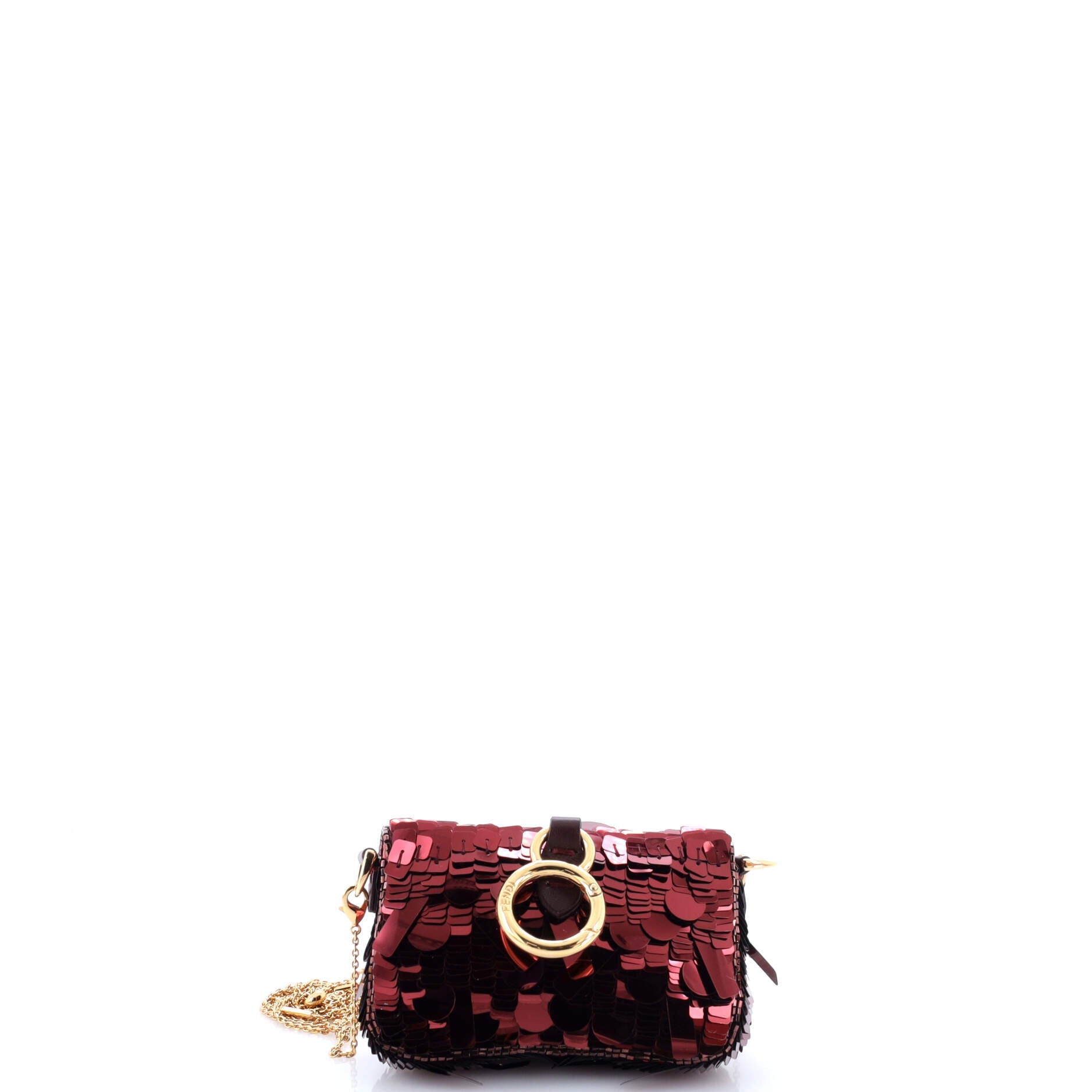 Chain Baguette Charm Bag Sequins Nano