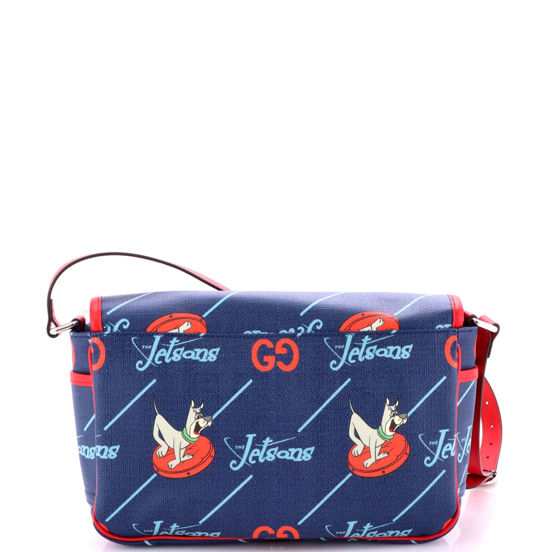 x The Jetsons Flap Messenger GG Astro Printed Coated Canvas