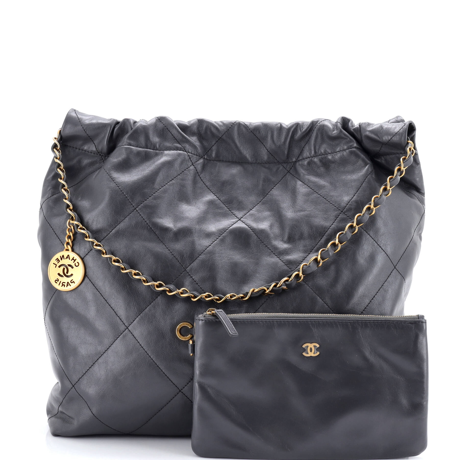 22 Chain Hobo Quilted Calfskin Medium