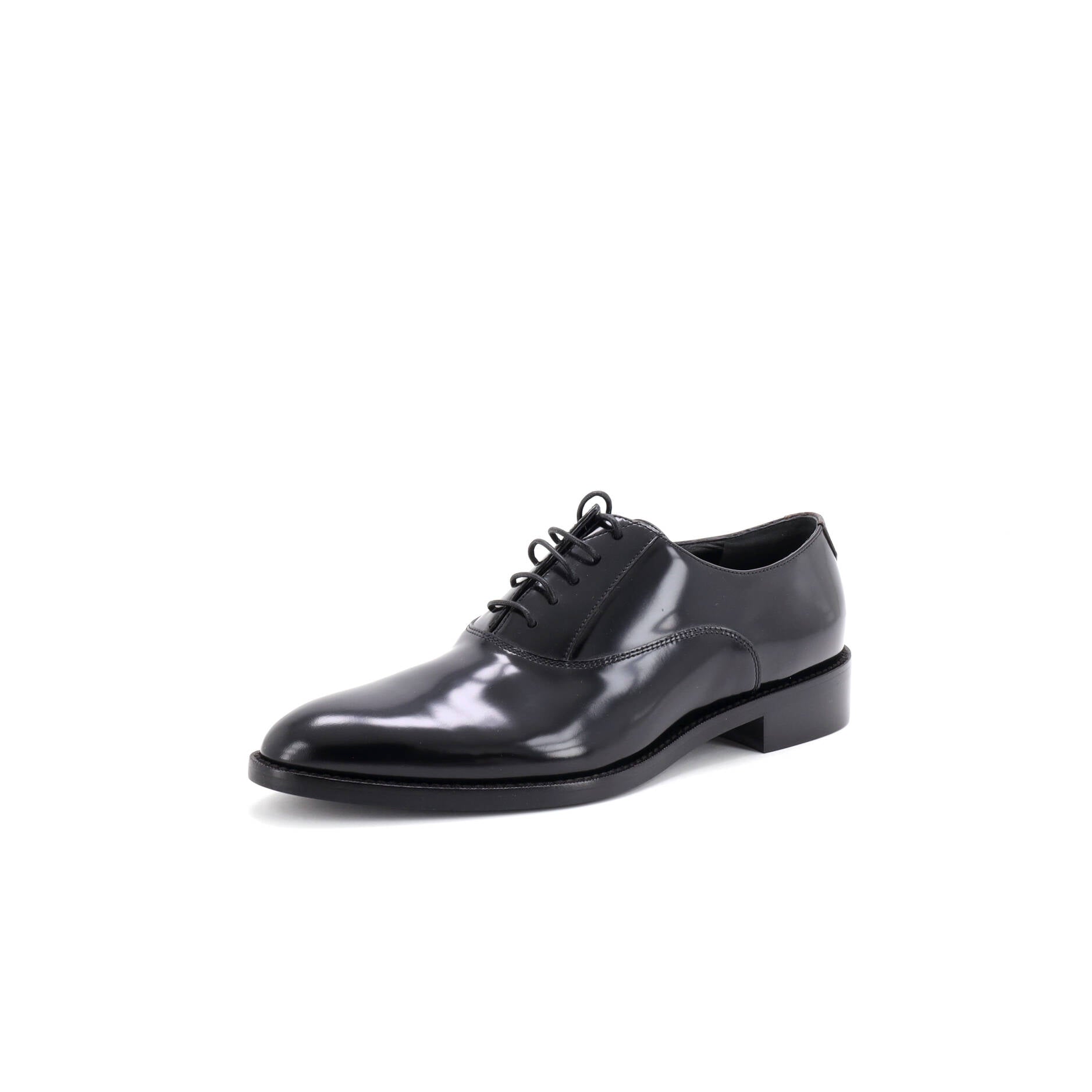 Women's Lace Up Oxfords Patent with Monogram Canvas