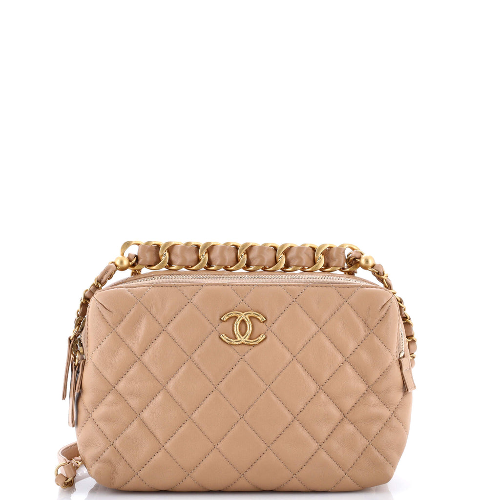 Bowling Bag Quilted Calfskin Small