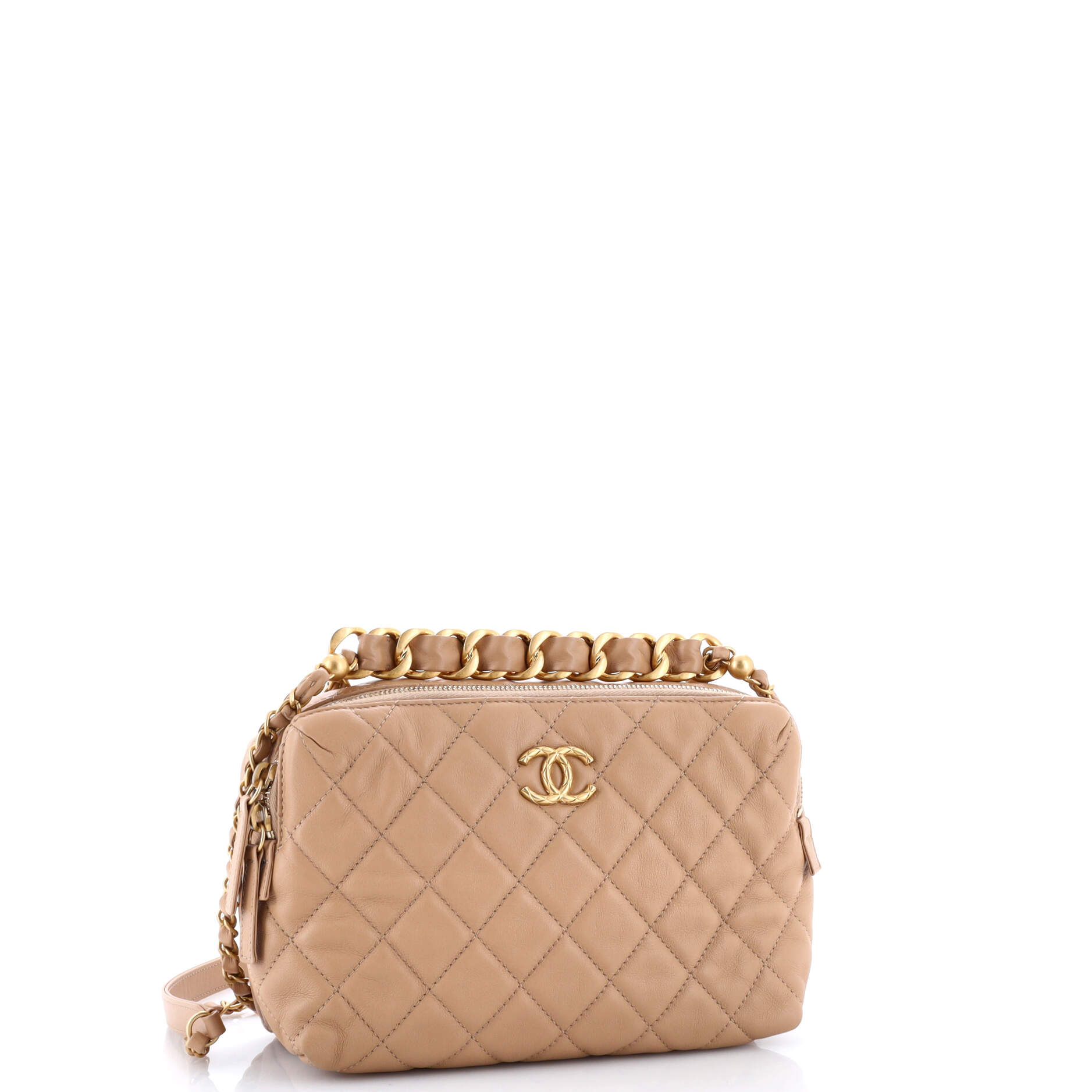 Bowling Bag Quilted Calfskin Small