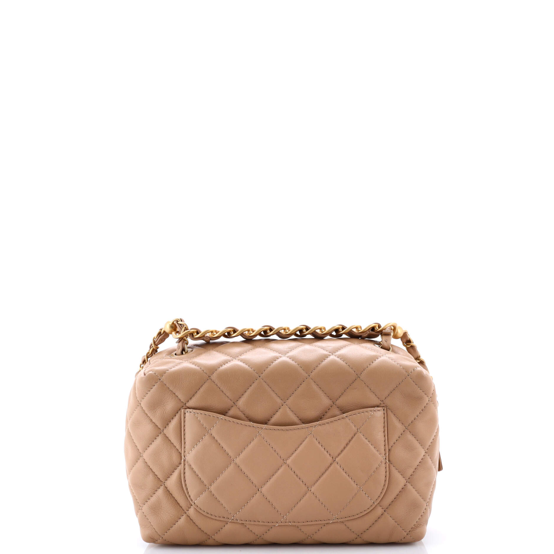 Bowling Bag Quilted Calfskin Small