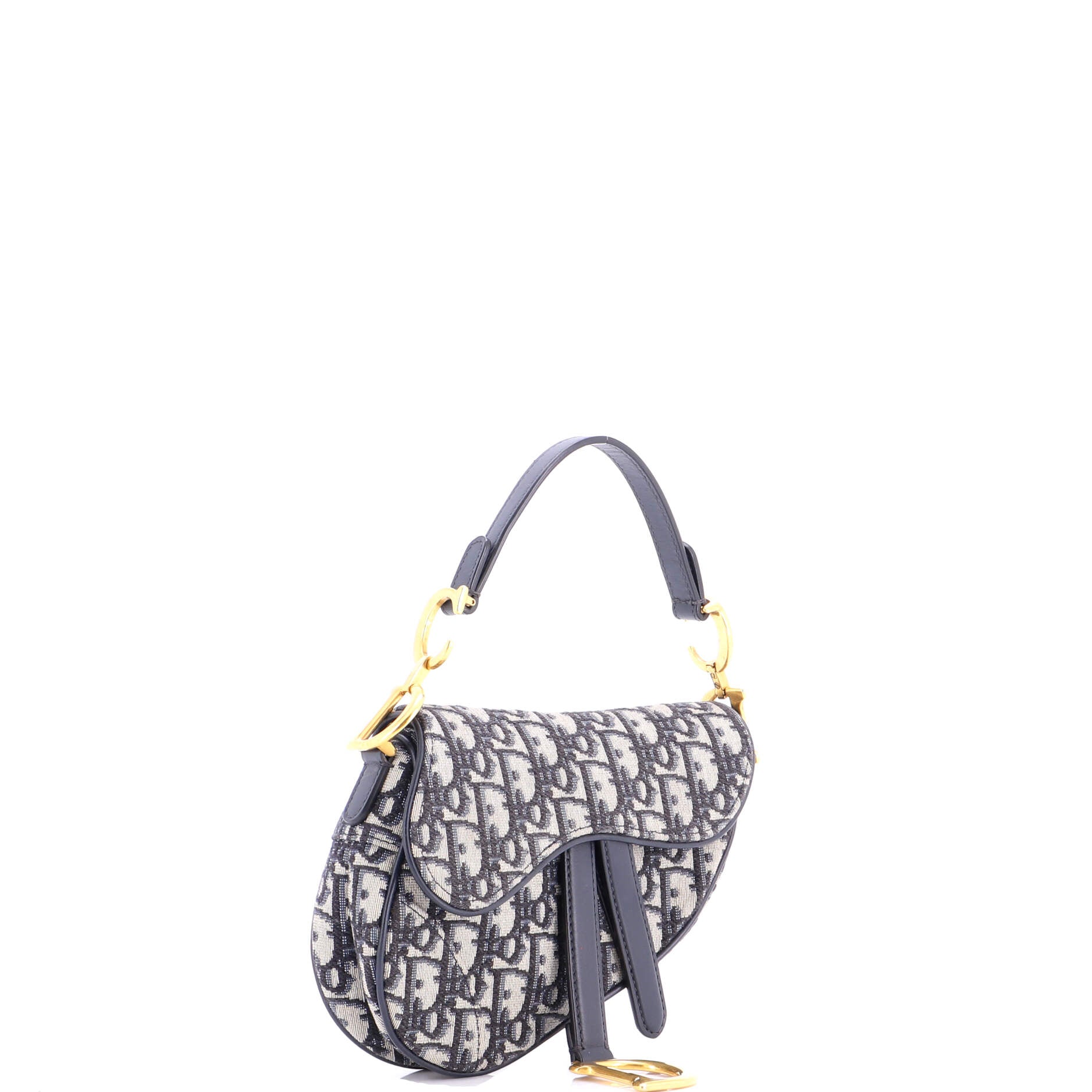Saddle Handbag Oblique Canvas Mini