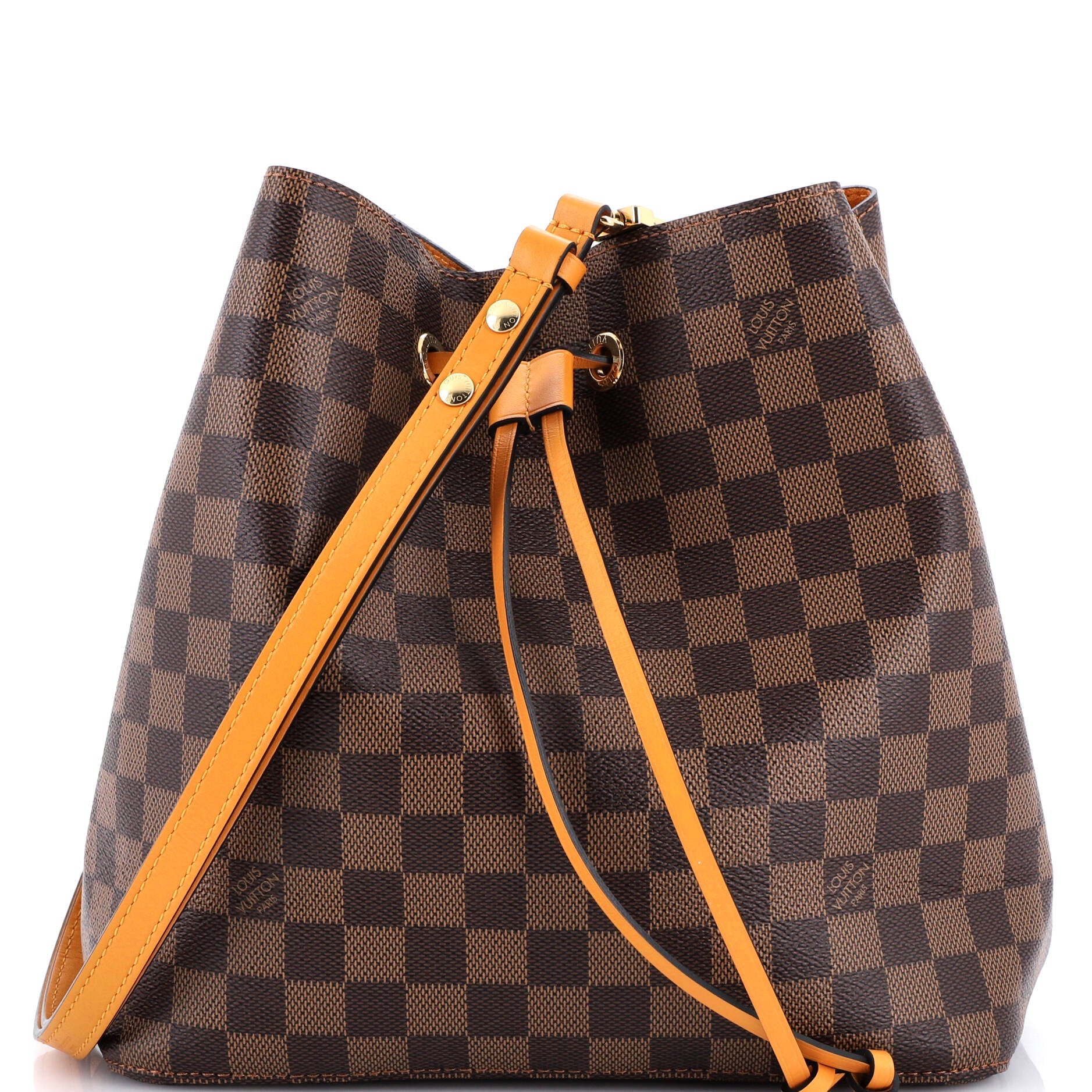 NeoNoe Handbag Damier with Leather MM
