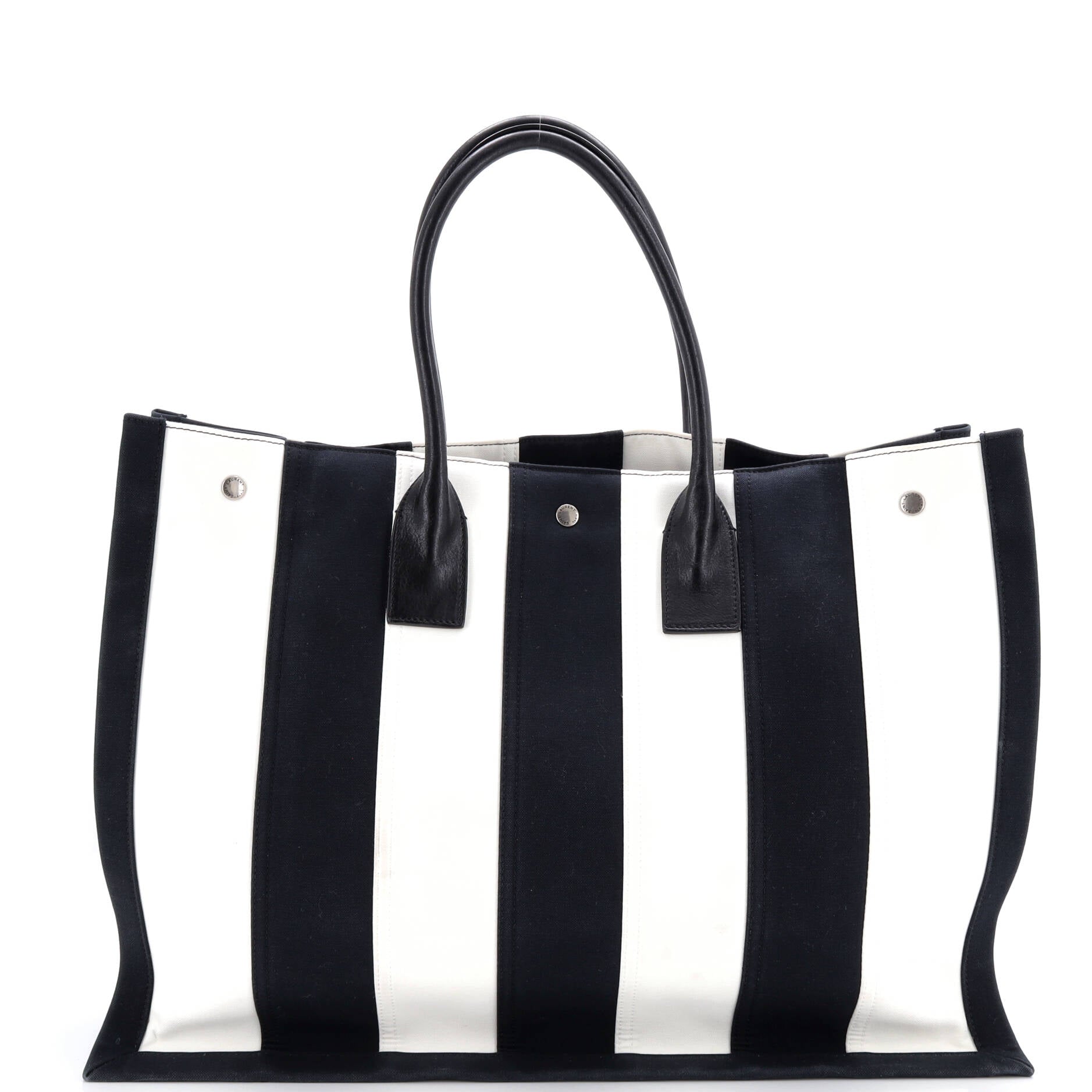 Noe Shopping Tote Striped Canvas Large