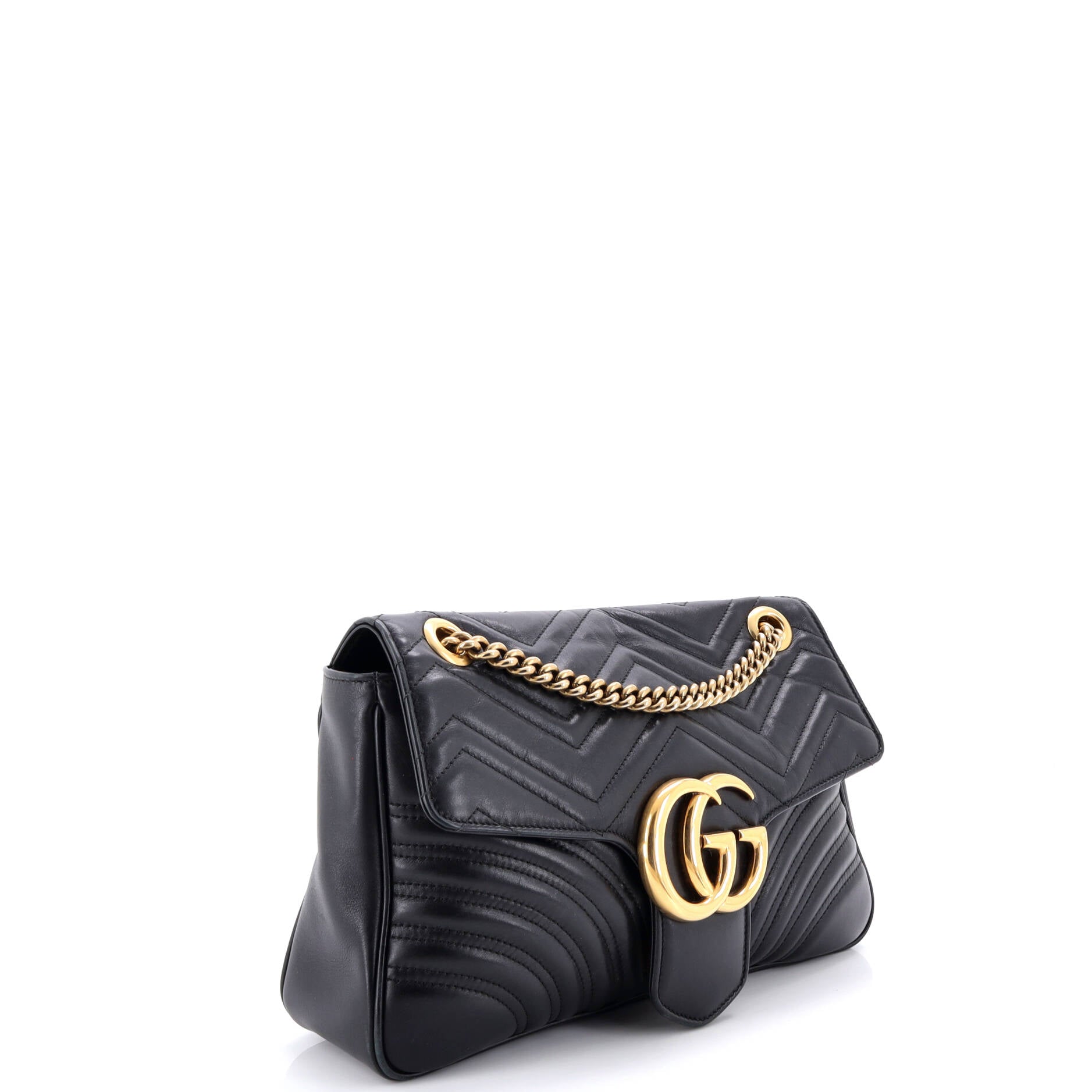 GG Marmont Flap Bag Matelasse Leather Medium