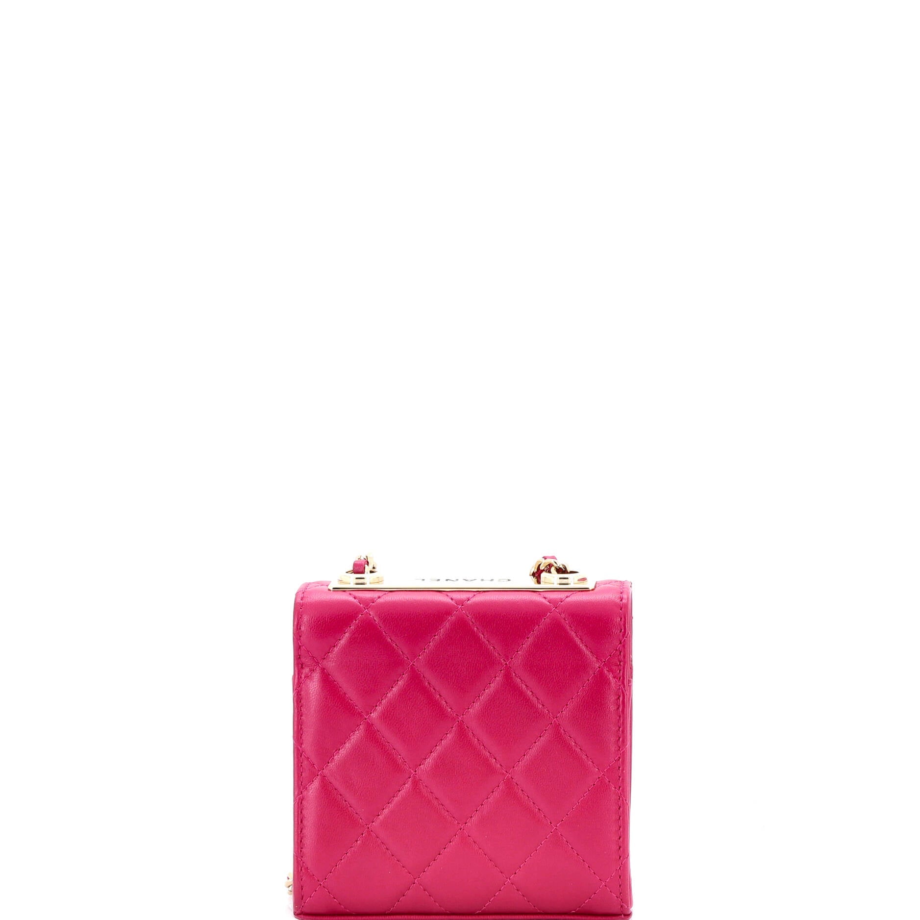 Trendy CC Clutch with Chain Quilted Lambskin Small