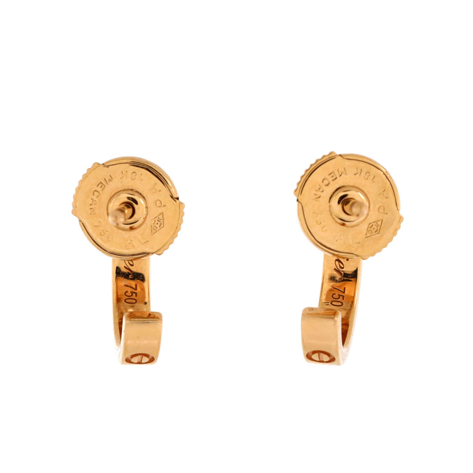 Love Hoop Earrings 18K Rose Gold Small