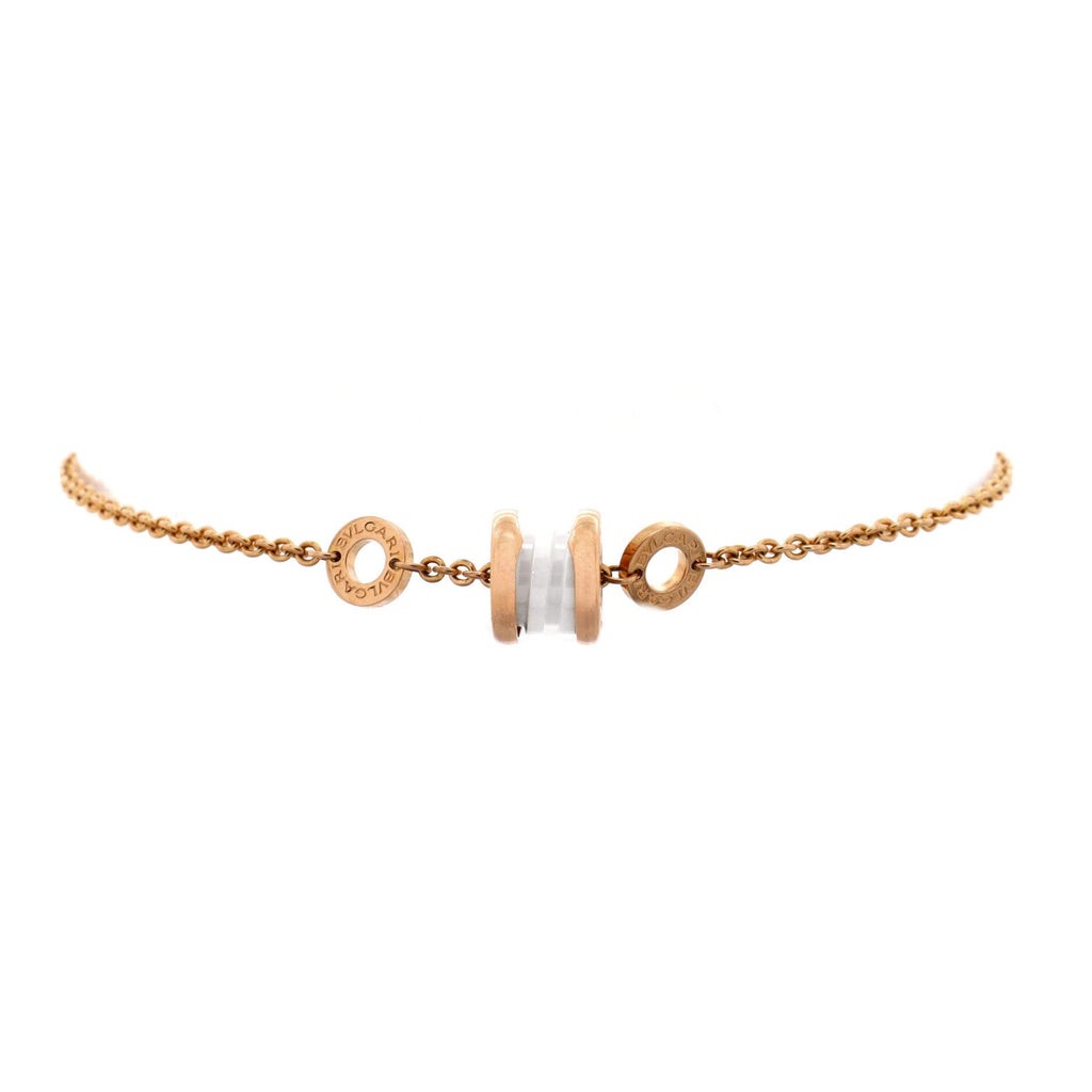 B.Zero1 Soft Bracelet 18K Rose Gold with Ceramic