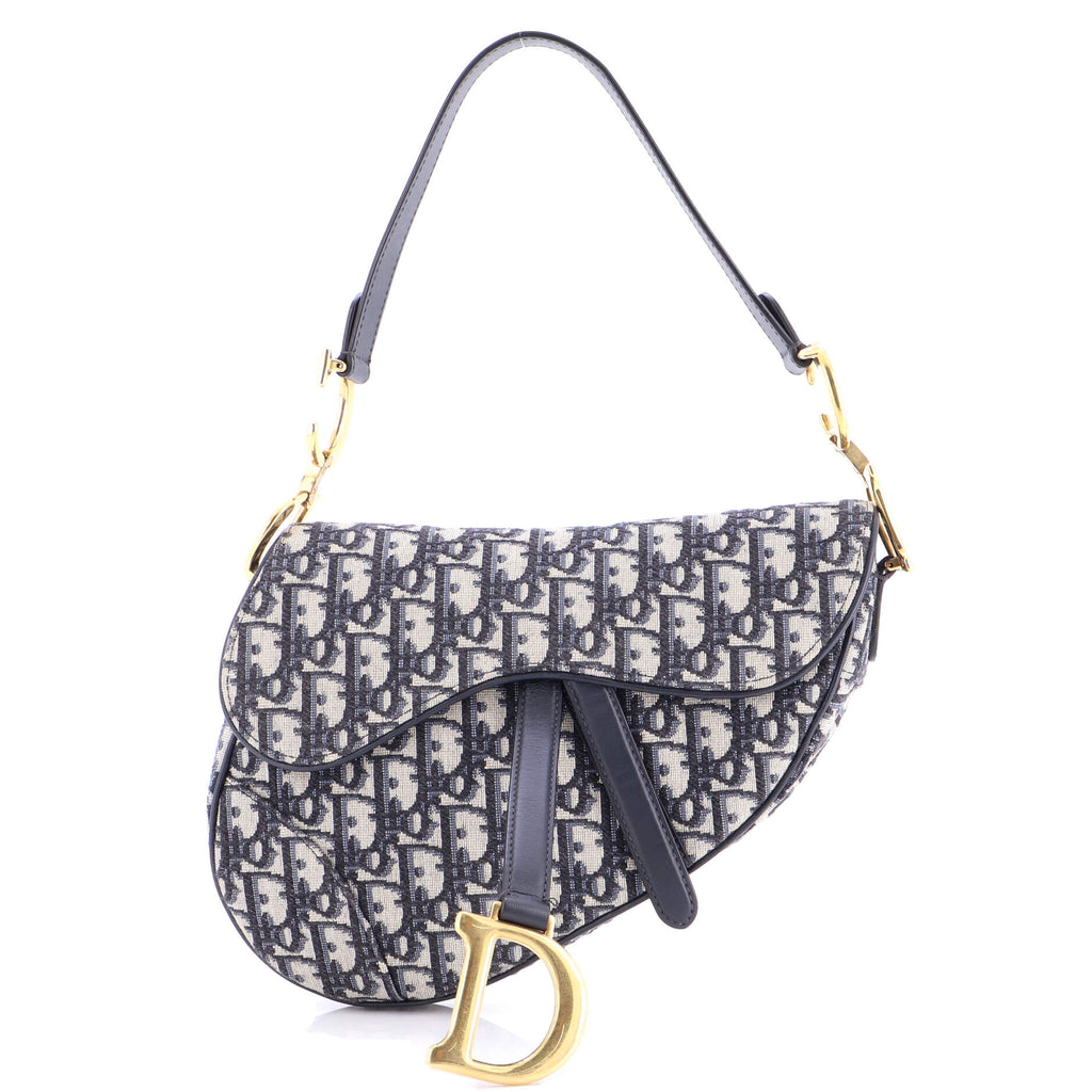 Saddle Handbag Oblique Canvas Mini