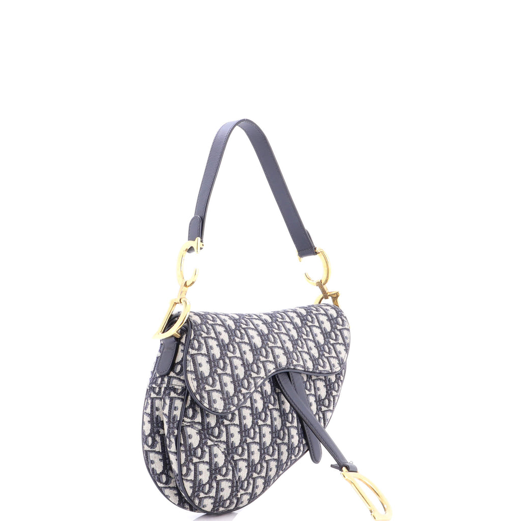 Saddle Handbag Oblique Canvas Mini