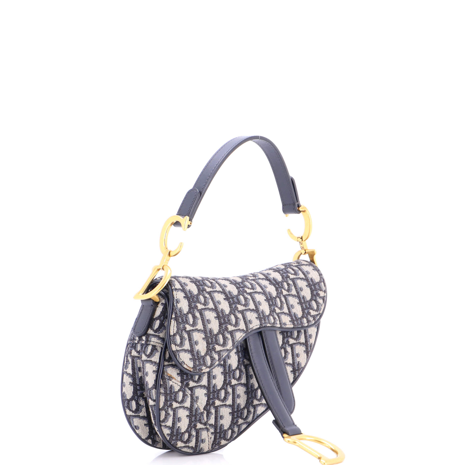 Saddle Handbag Oblique Canvas Mini