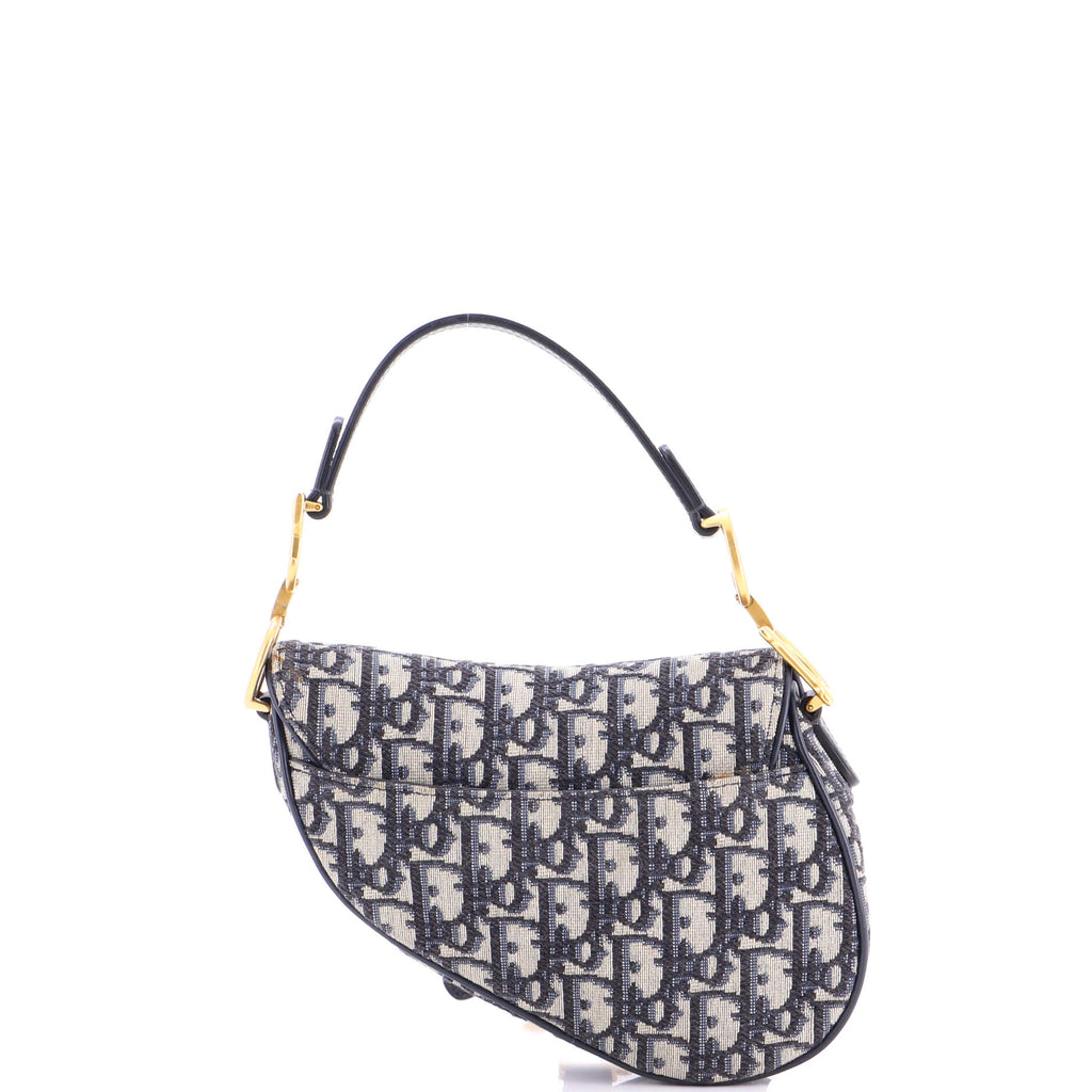 Saddle Handbag Oblique Canvas Mini
