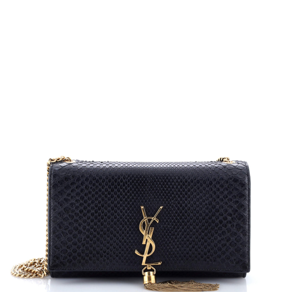 Classic Monogram Tassel Crossbody Bag Python Medium