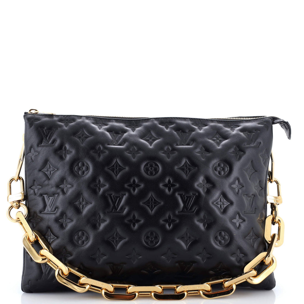 Coussin Bag Monogram Embossed Lambskin MM