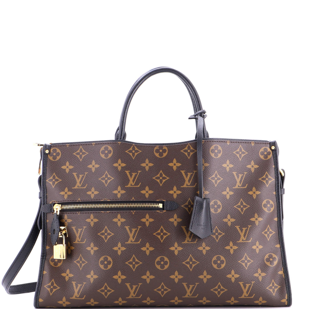 Popincourt NM Handbag Monogram Canvas with Leather MM