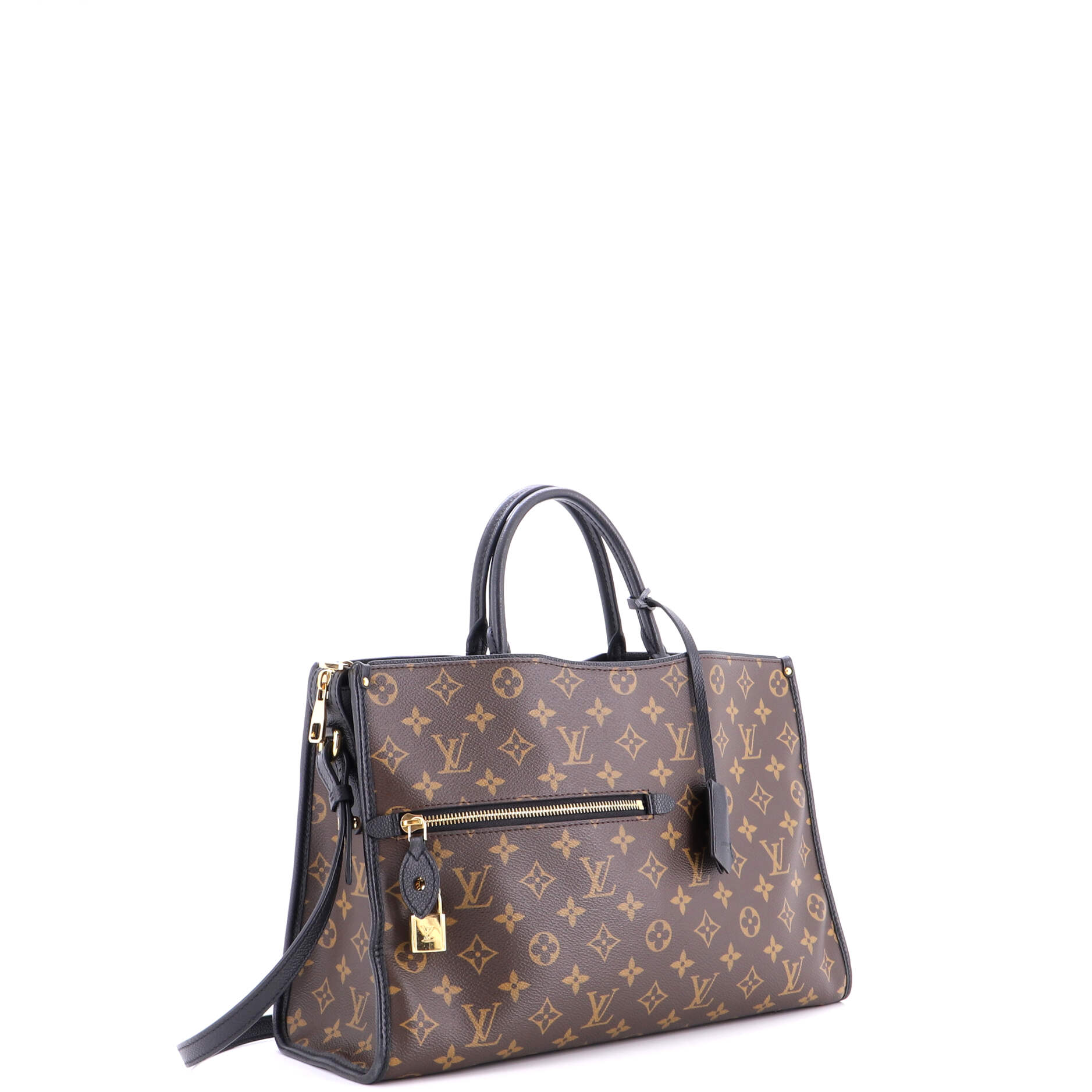 Popincourt NM Handbag Monogram Canvas with Leather MM