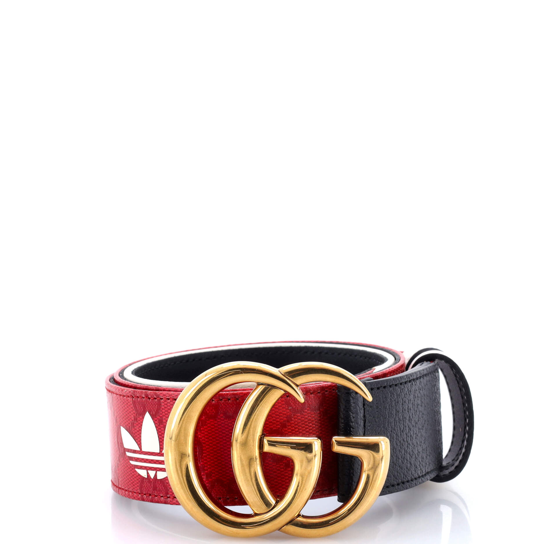 x adidas GG Marmont Belt GG Coated Canvas and Leather