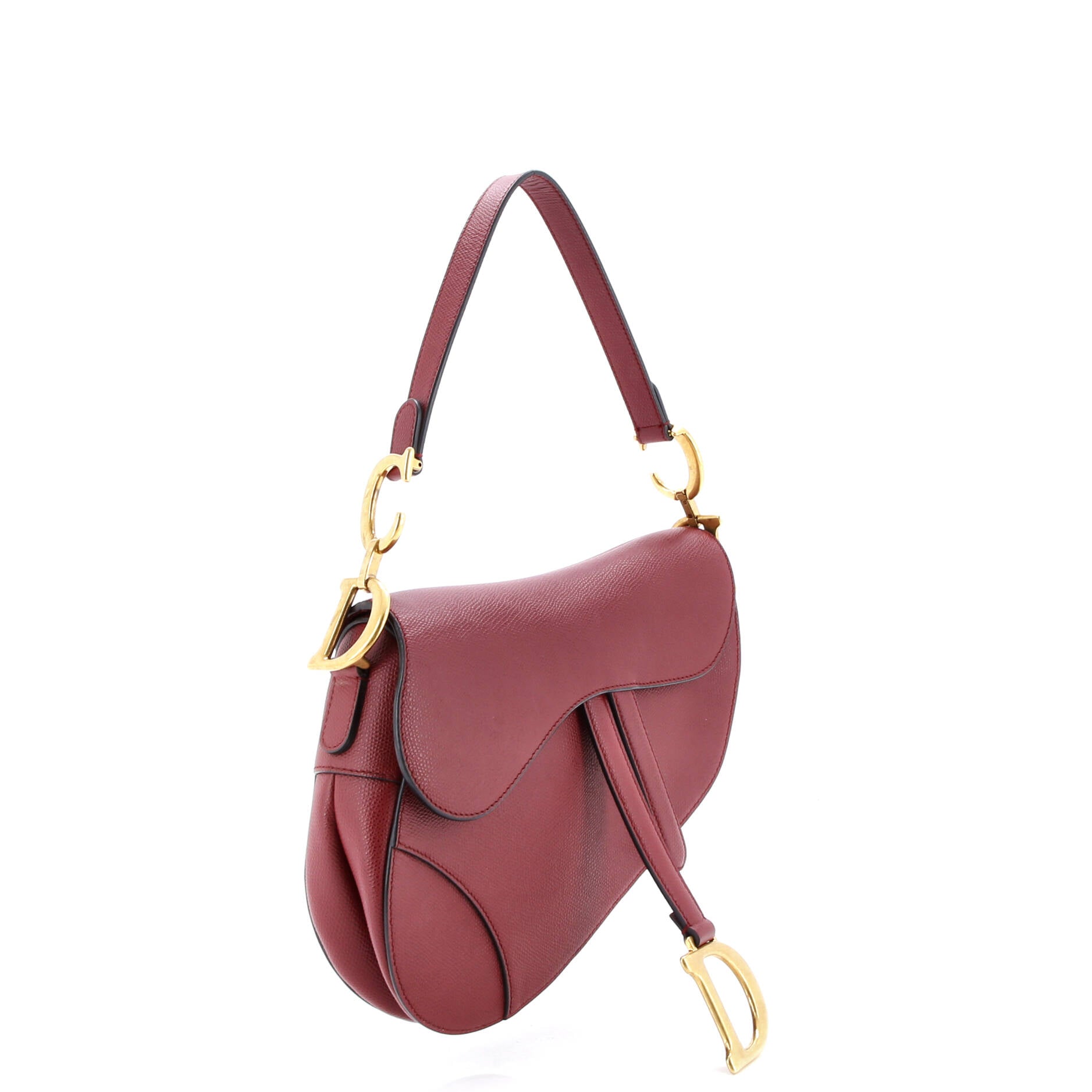 Saddle Handbag Leather Medium