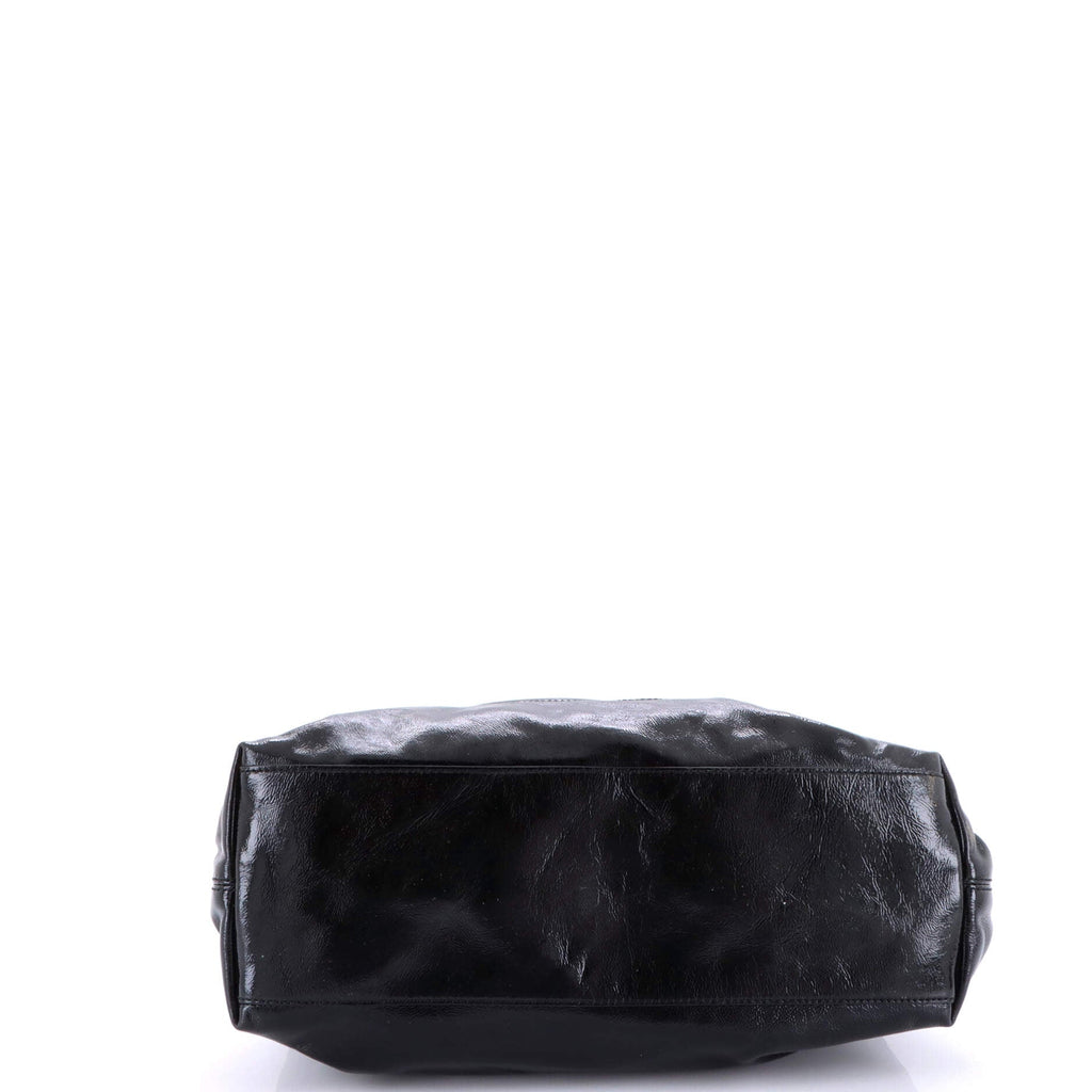 Soho Chain Strap Shoulder Bag Patent Medium