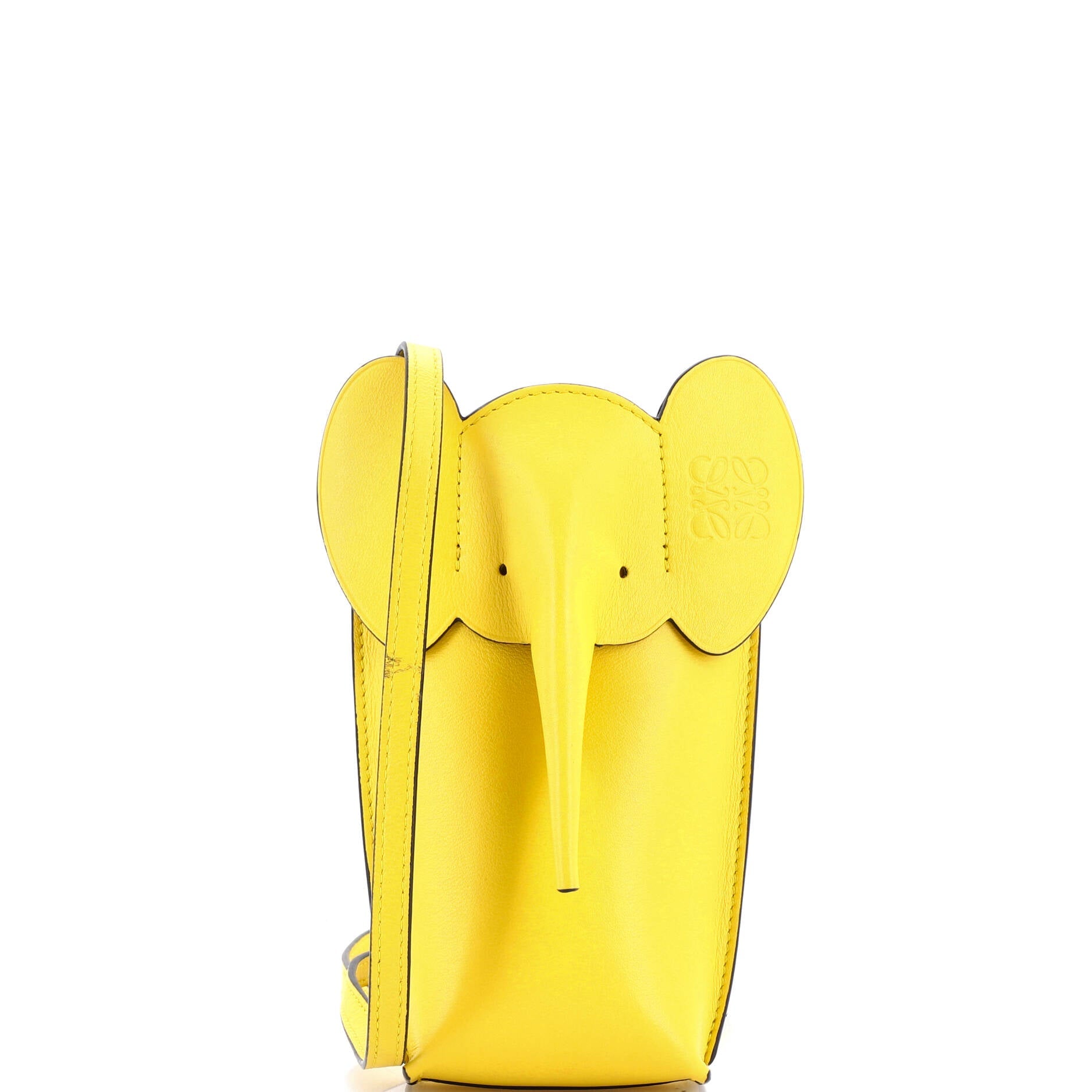 Elephant Pocket Crossbody Bag Leather