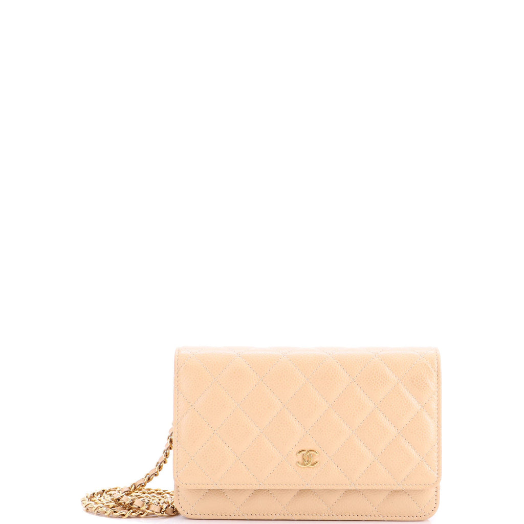 Wallet on Chain Quilted Caviar