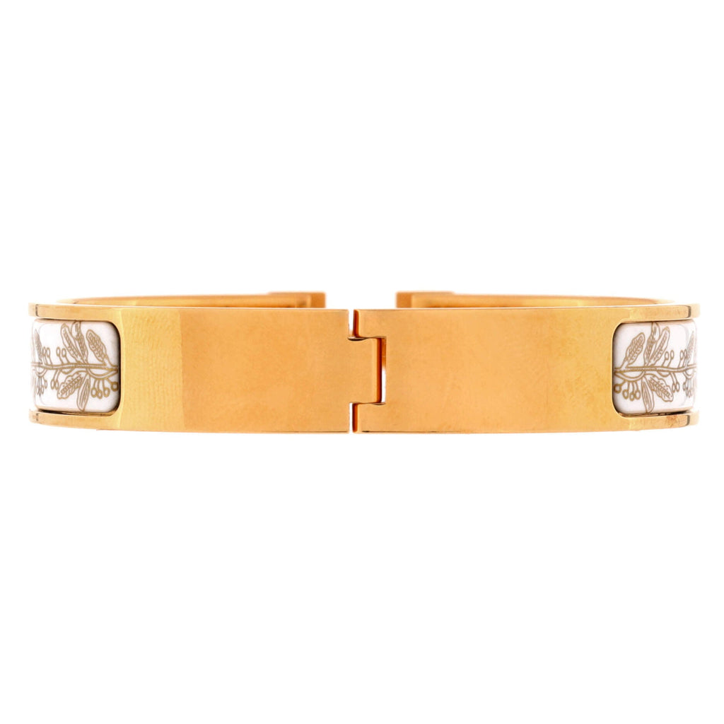 Clic H Bracelet Printed Enamel Extra Narrow