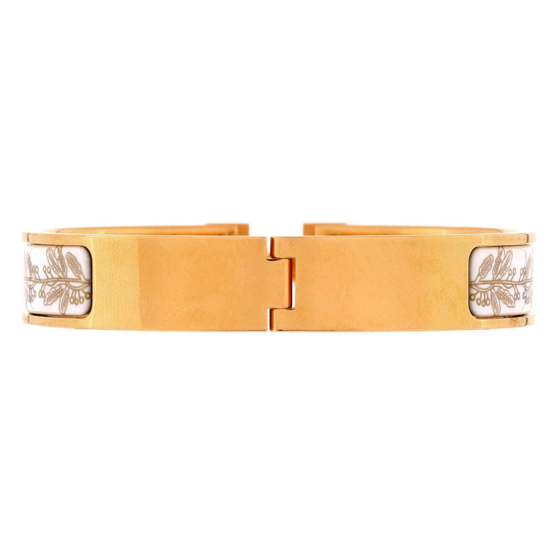 Clic H Bracelet Printed Enamel Extra Narrow