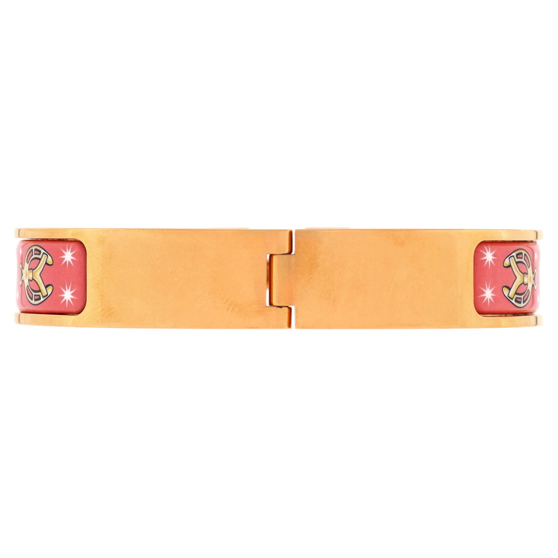 Clic H Bracelet Printed Enamel Extra Narrow