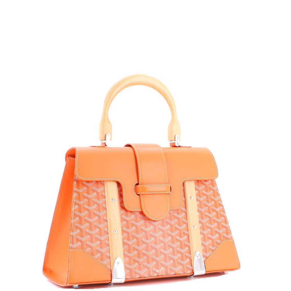 Saigon Top Handle Bag Coated Canvas with Leather MM