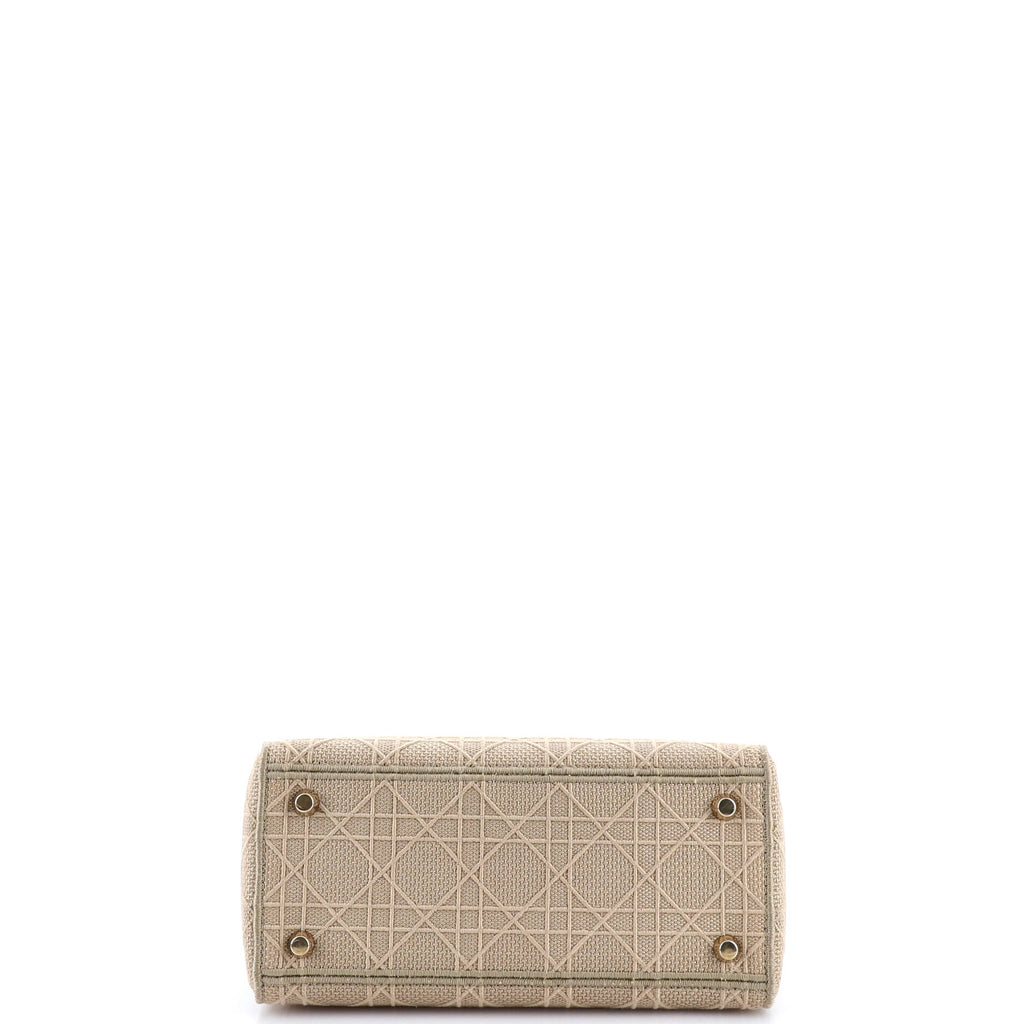 Lady D-Lite Bag Cannage Embroidered Canvas Medium