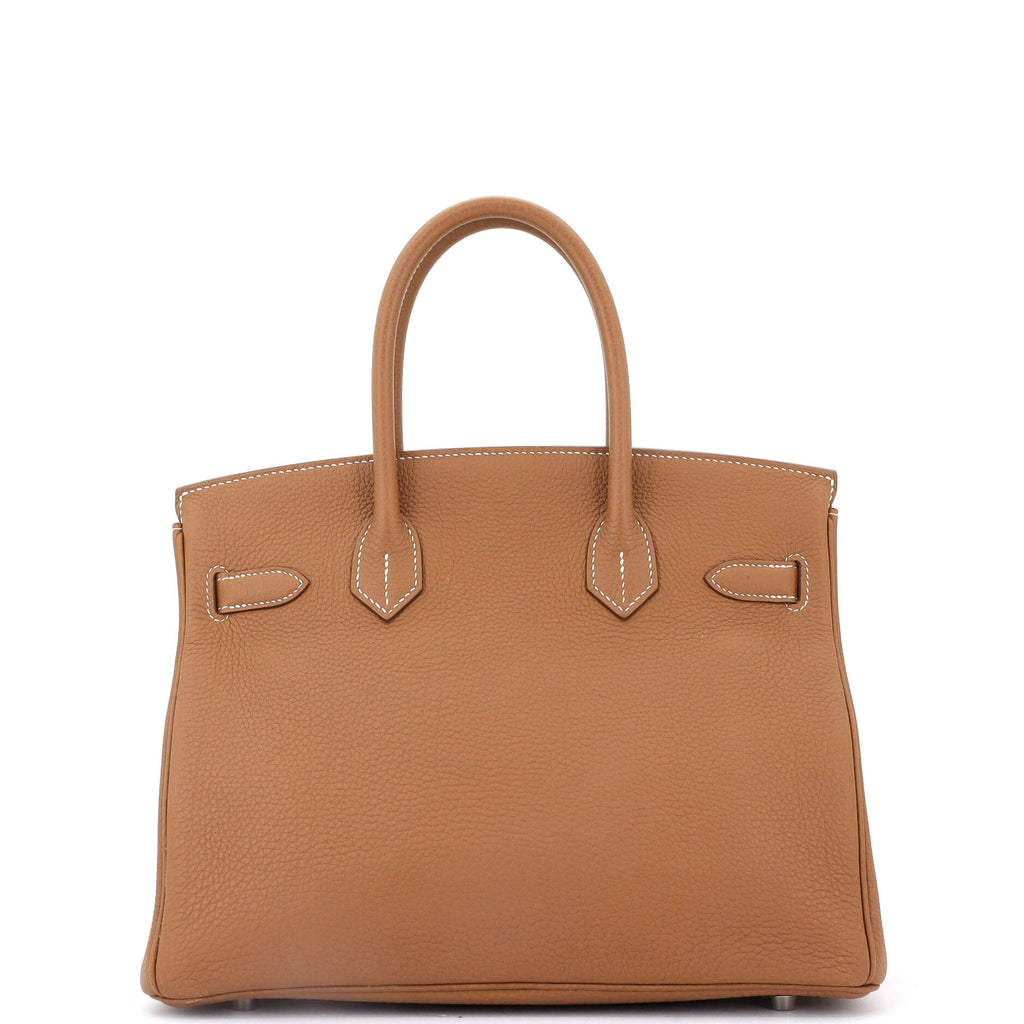Birkin Handbag Gold Togo with Palladium Hardware 30