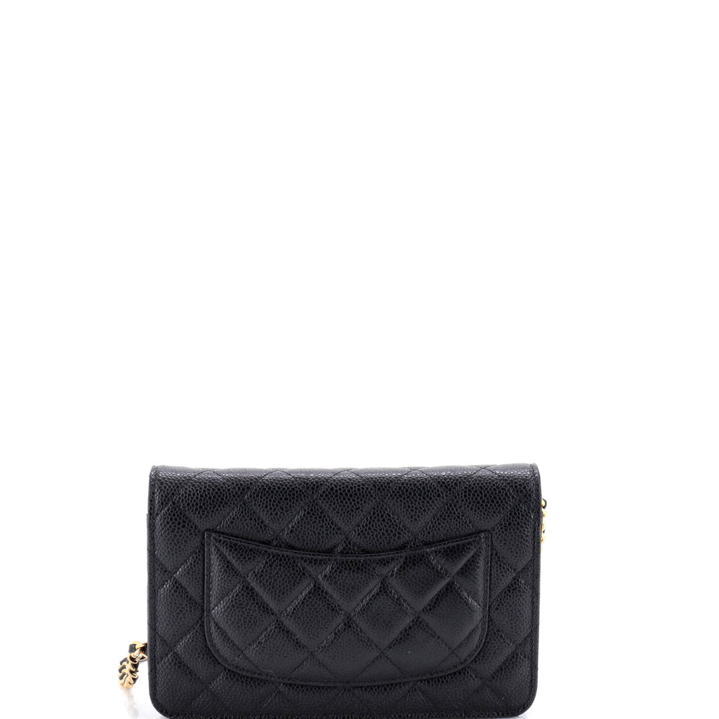 Wallet on Chain Quilted Caviar