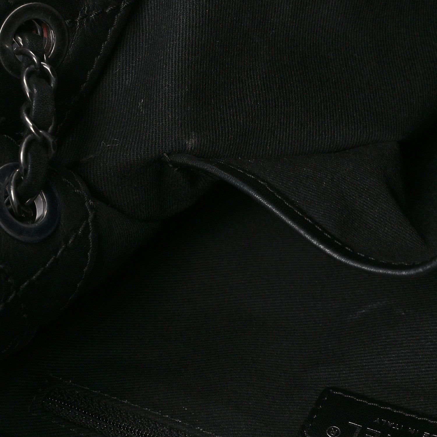 Calfskin CC Pocket Tote Black