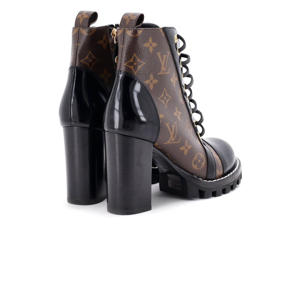 Women's Star Trail Ankle Boots Monogram Canvas with Patent
