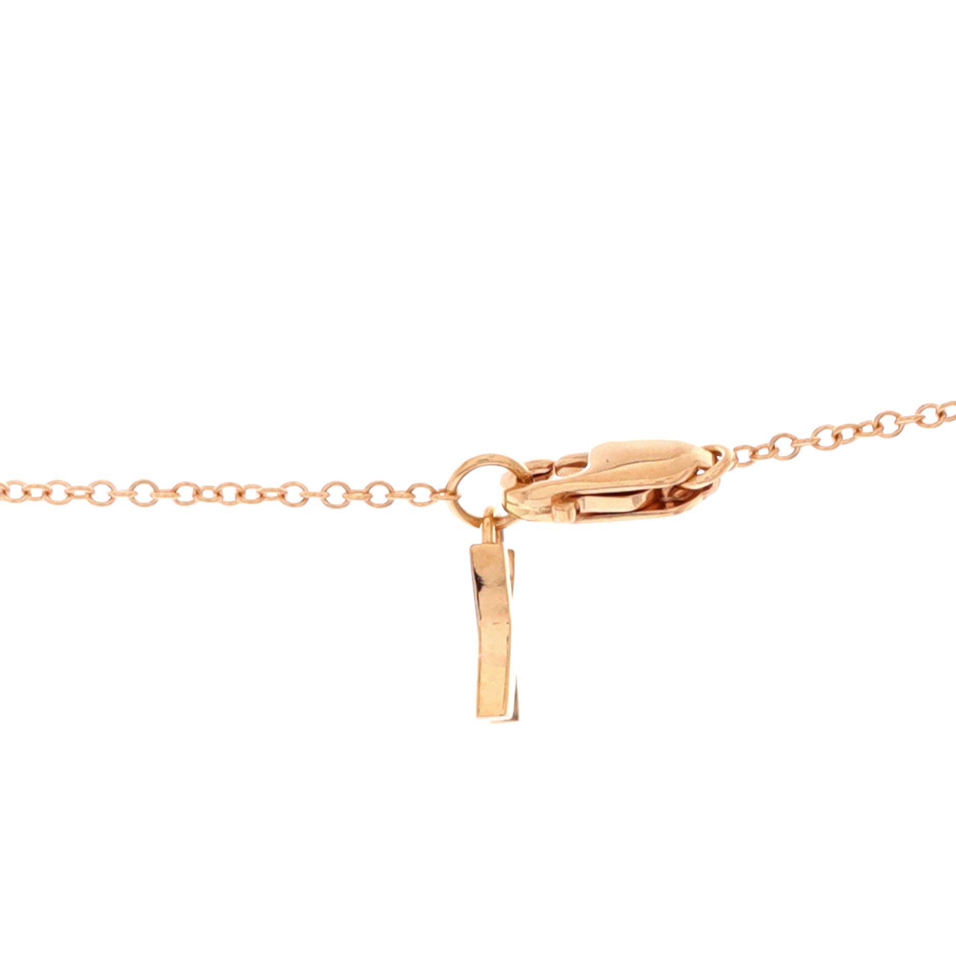 Atlas X Closed Interlocking Pendant Necklace 18K Rose Gold