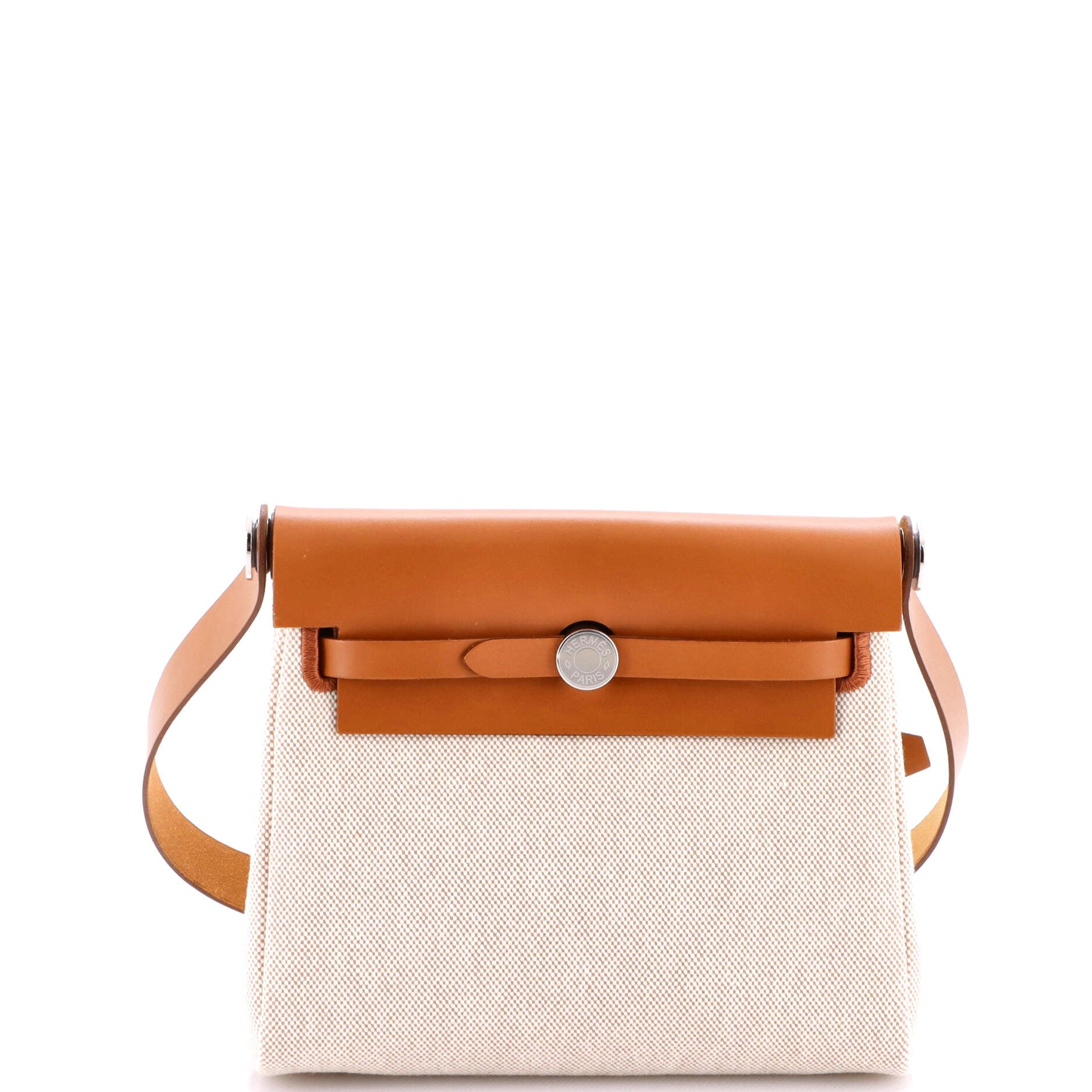 Herbag Zip Toile and Leather 20