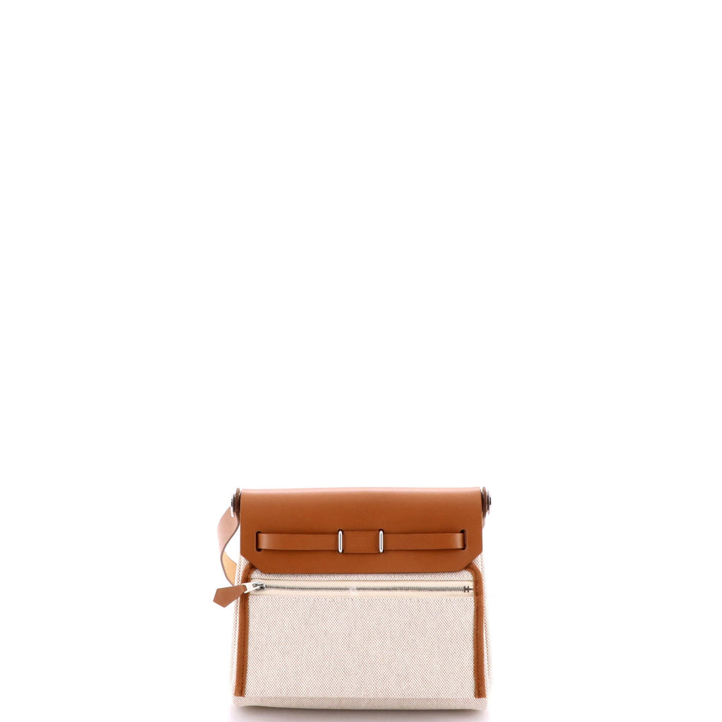 Herbag Zip Toile and Leather 20