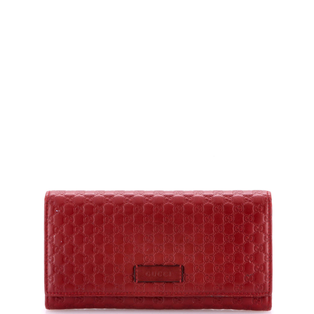 Flap Wallet Microguccissima Leather Long
