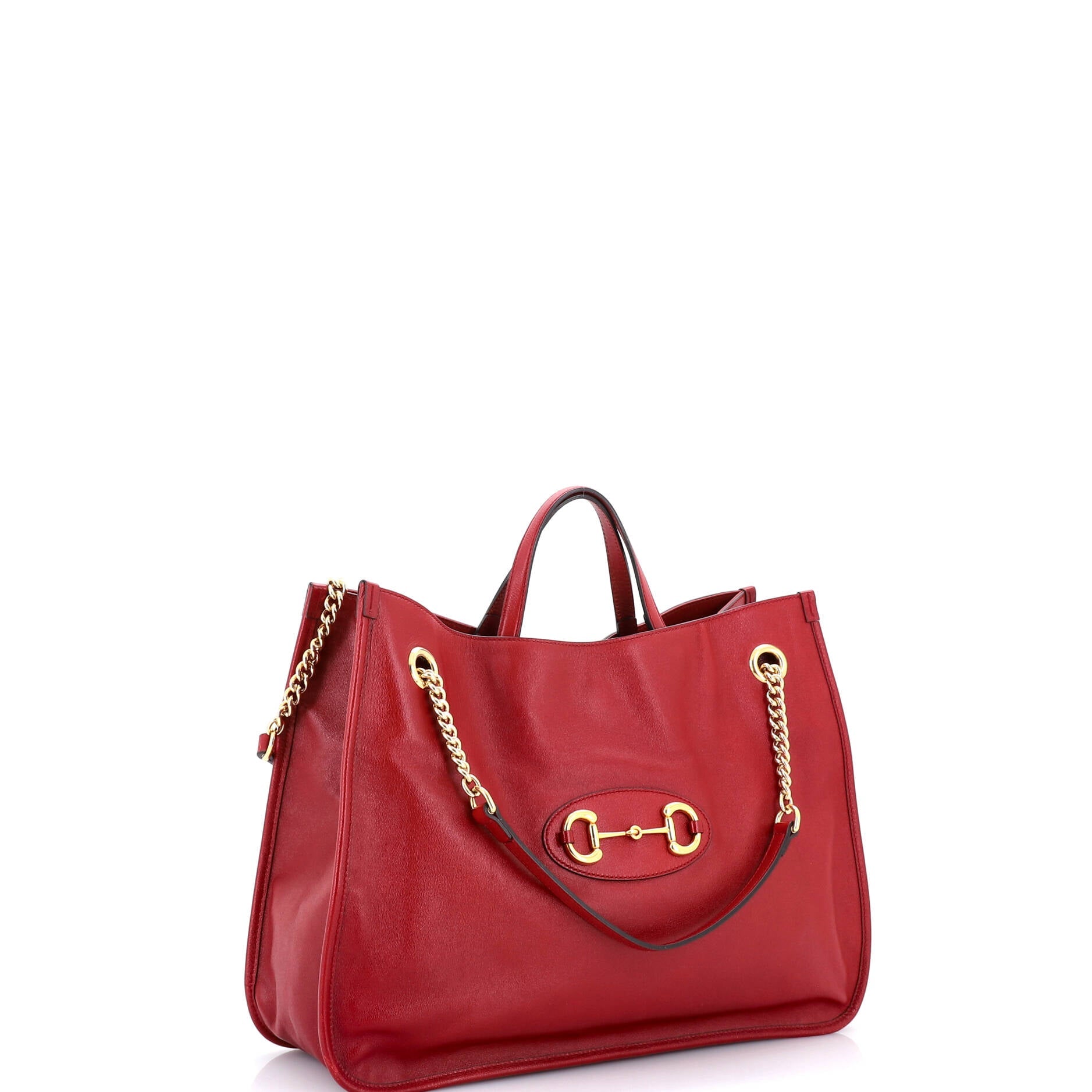 Horsebit 1955 Chain Tote Leather Large