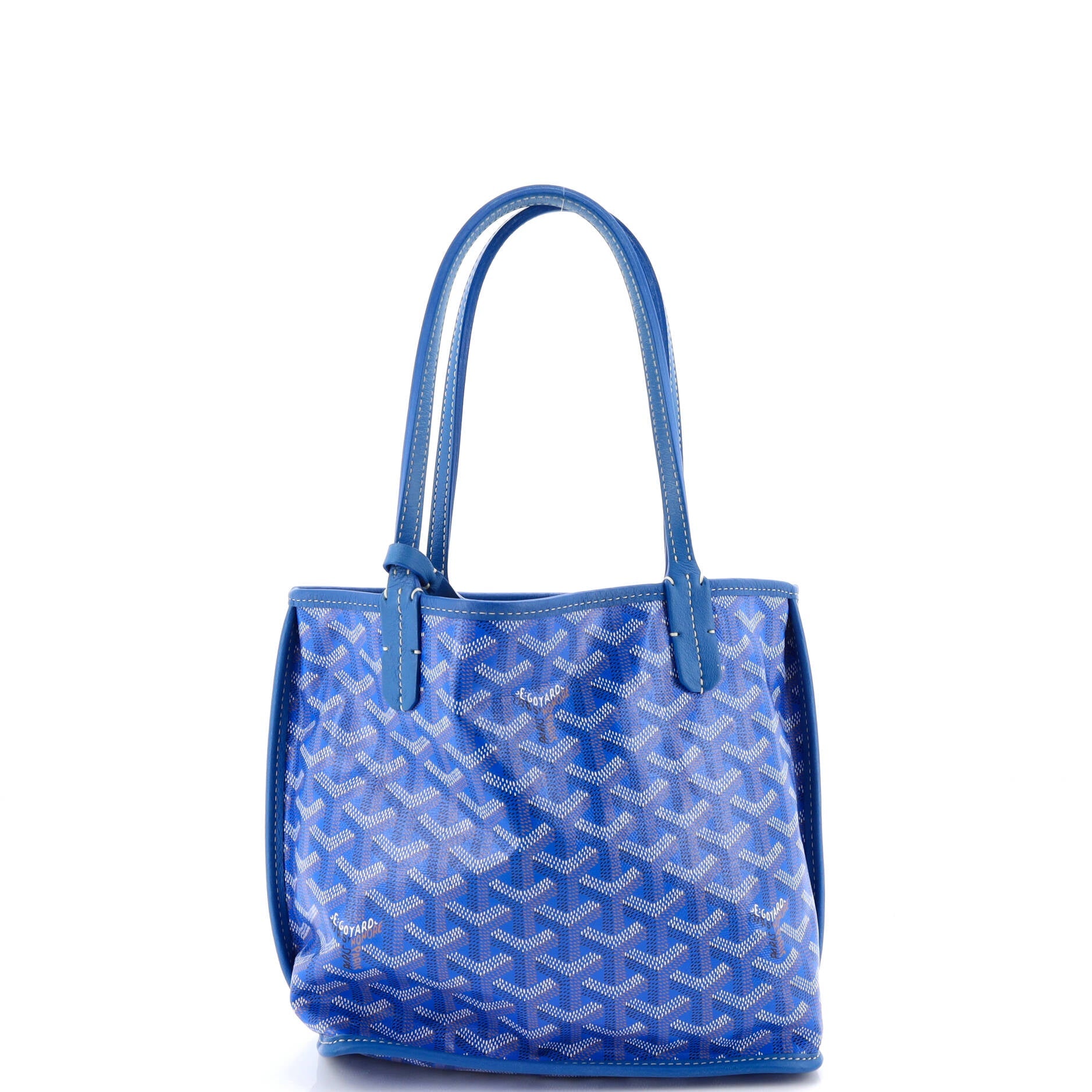 Anjou Reversible Tote Coated Canvas Mini