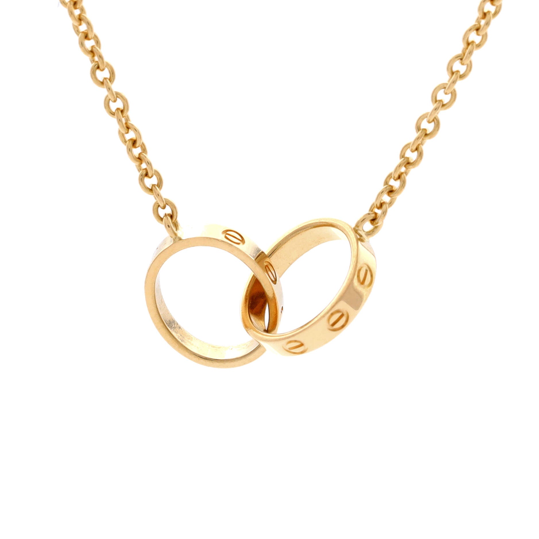 Love Interlocking Necklace 18K Yellow Gold